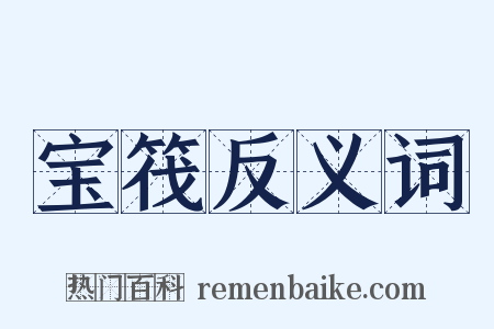 宝筏反义词是什么意思的图片